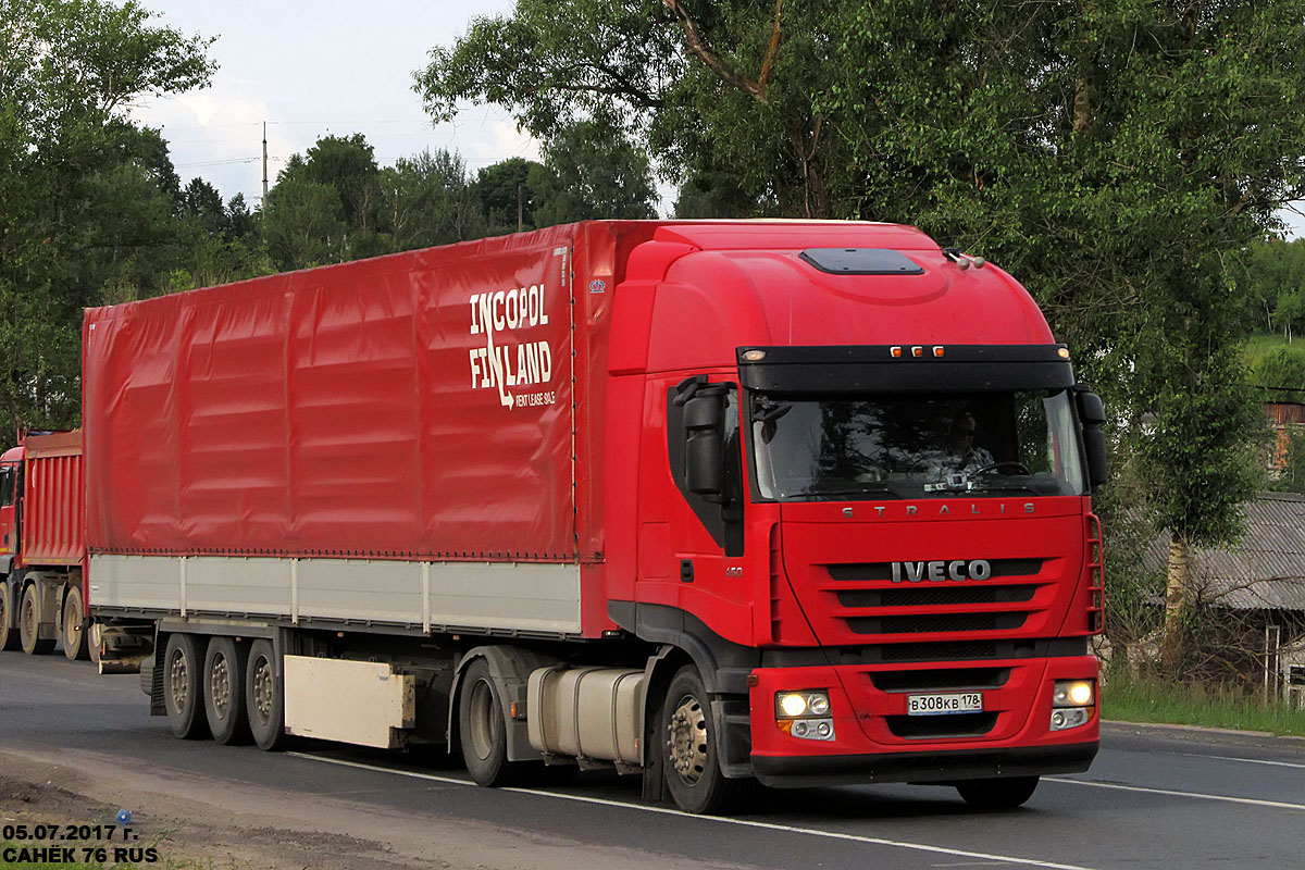 Санкт-Петербург, № В 308 КВ 178 — IVECO Stralis ('2007) 450