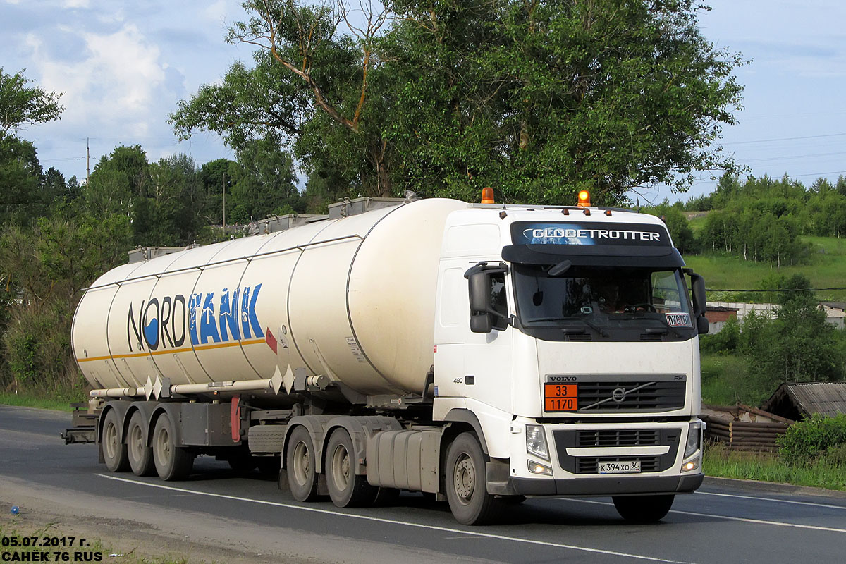 Воронежская область, № К 394 ХО 36 — Volvo ('2008) FH.480