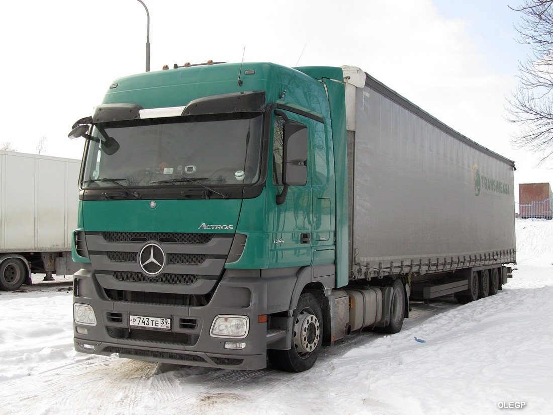 Калининградская область, № Р 743 ТЕ 39 — Mercedes-Benz Actros ('2009) 1844