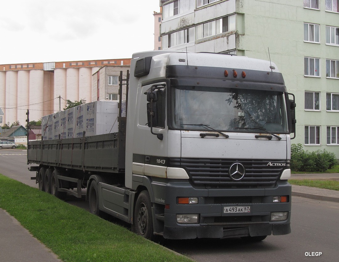 Смоленская область, № А 493 АК 67 — Mercedes-Benz Actros ('1997) 1843