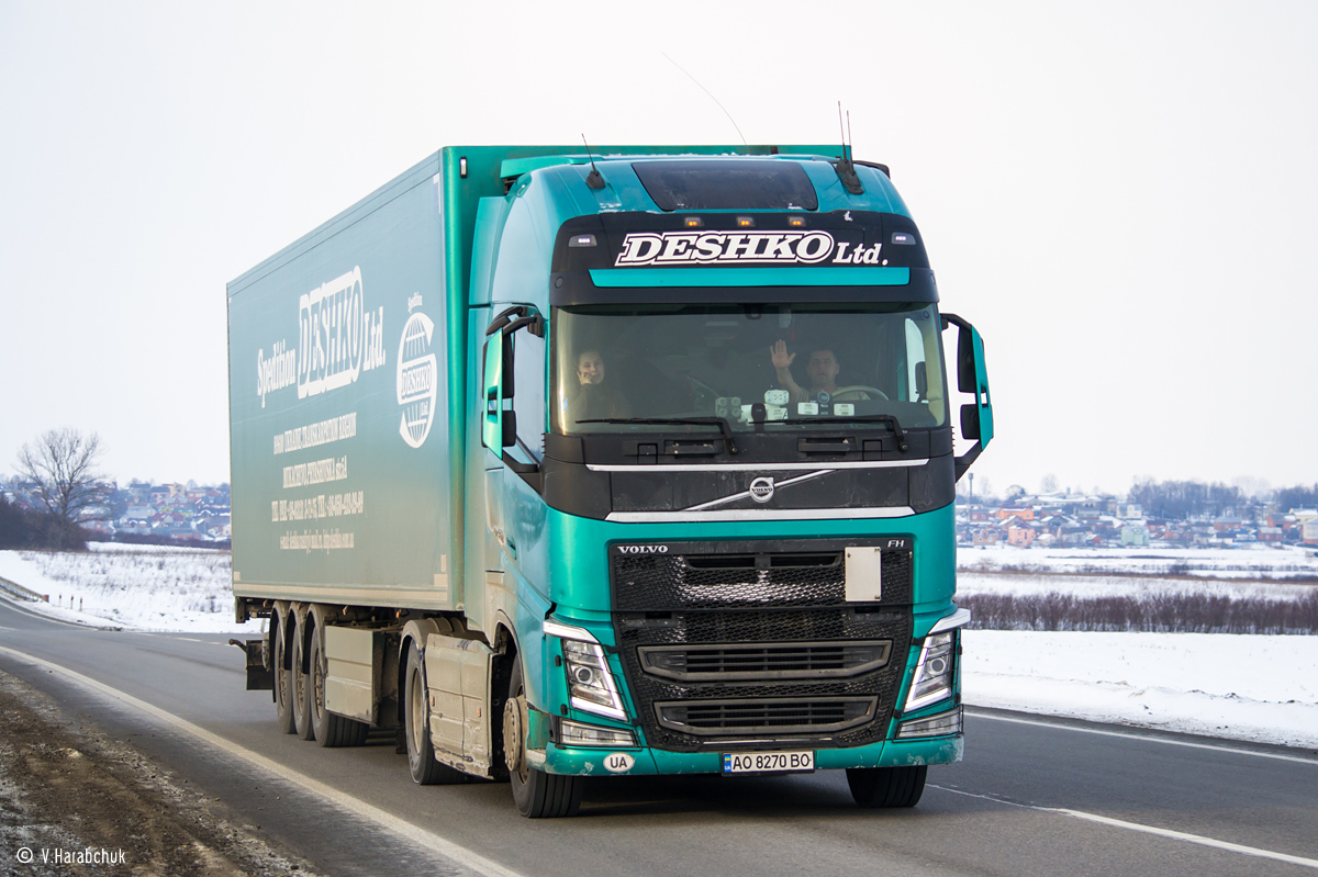 Закарпатская область, № АО 8270 ВО — Volvo ('2012) FH.460