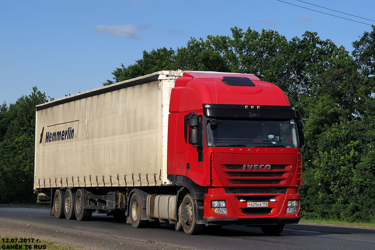 Московская область, № Т 625 КВ 190 — IVECO Stralis ('2007) 430