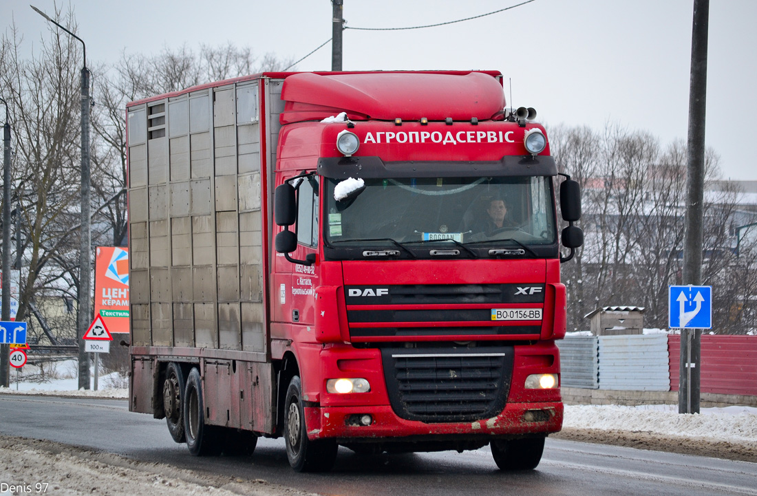 Тернопольская область, № ВО 0156 ВВ — DAF XF105 FAR