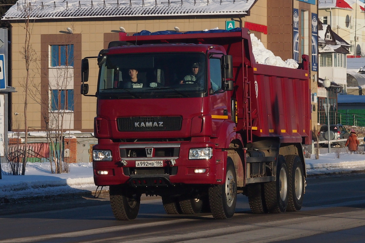 Ханты-Мансийский автоном.округ, № А 992 МВ 186 — КамАЗ-65802