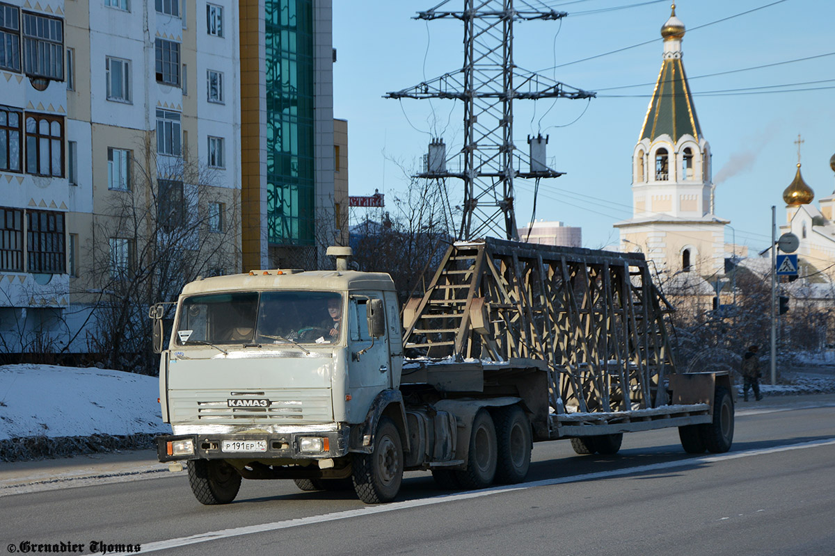 Саха (Якутия), № Р 191 ЕР 14 — КамАЗ-54115 (общая модель)