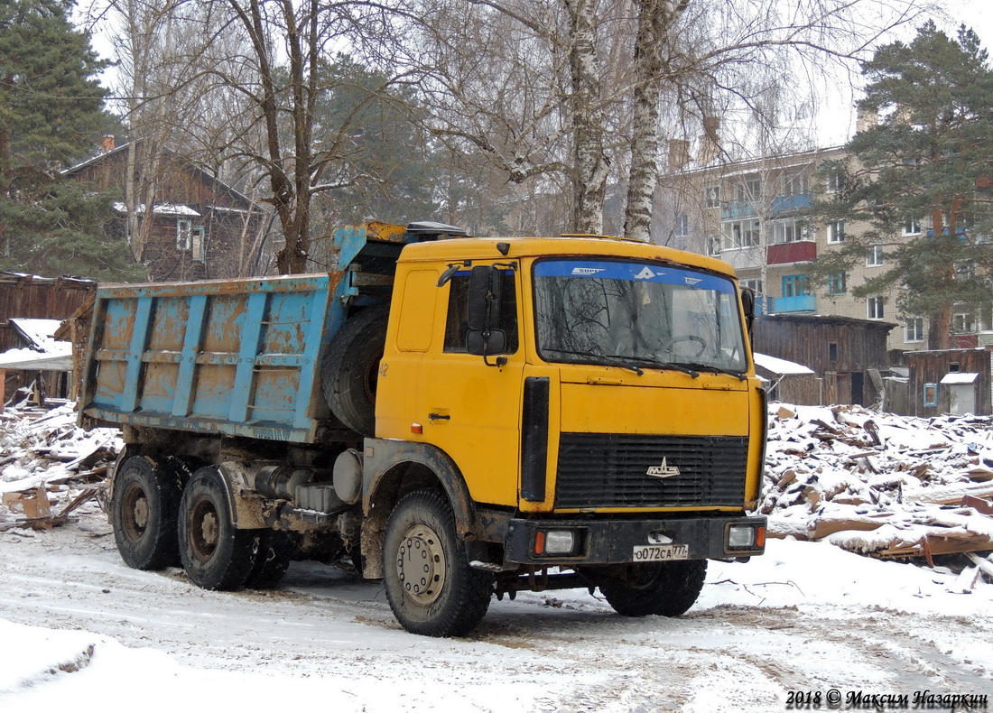 Рязанская область, № О 072 СА 777 — МАЗ-5516 (общая модель)