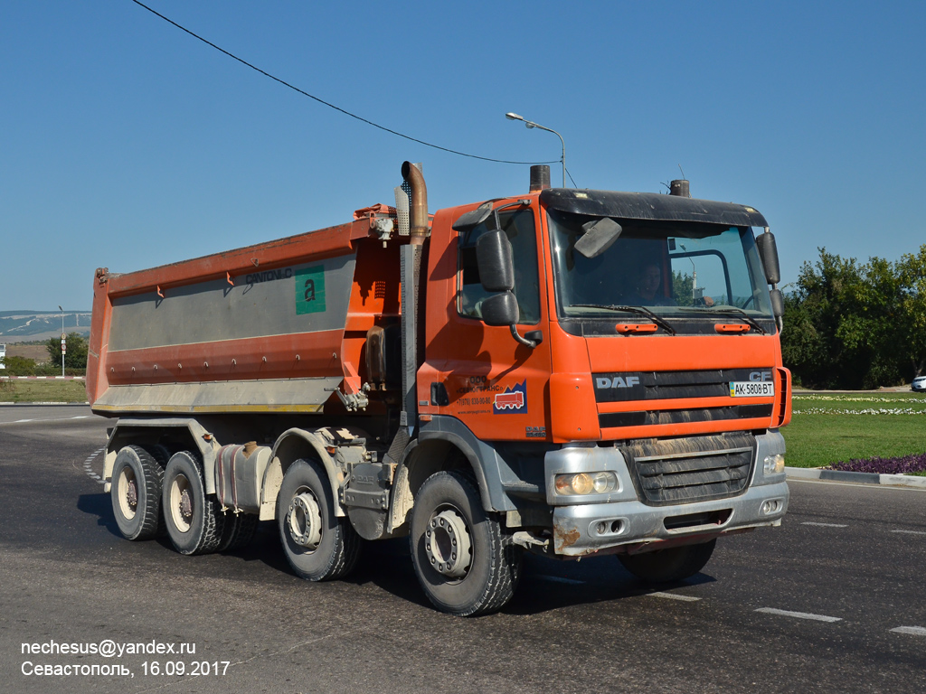 Севастополь, № АК 5808 ВТ — DAF CF85 FAD