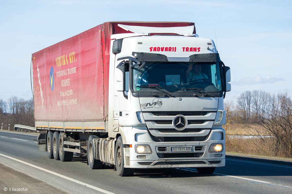 Закарпатская область, № АО 9899 АХ — Mercedes-Benz Actros ('2009) 1844