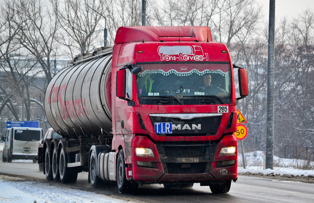 Львовская область, № 285 — MAN TGX ('2012) 18.440