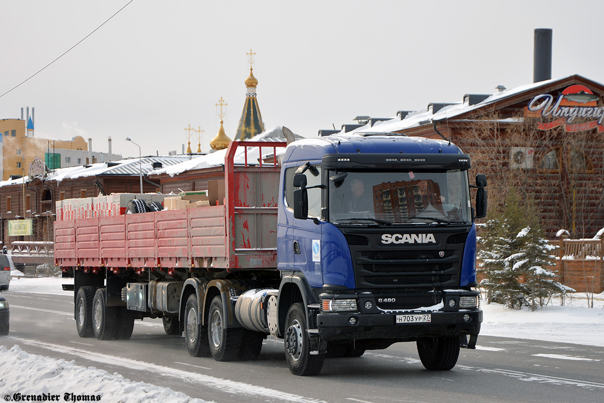 Саха (Якутия), № Н 703 УР 27 — Scania ('2013) G480