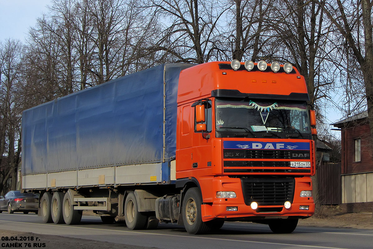 Ивановская область, № А 215 ОН 37 — DAF 95XF FT