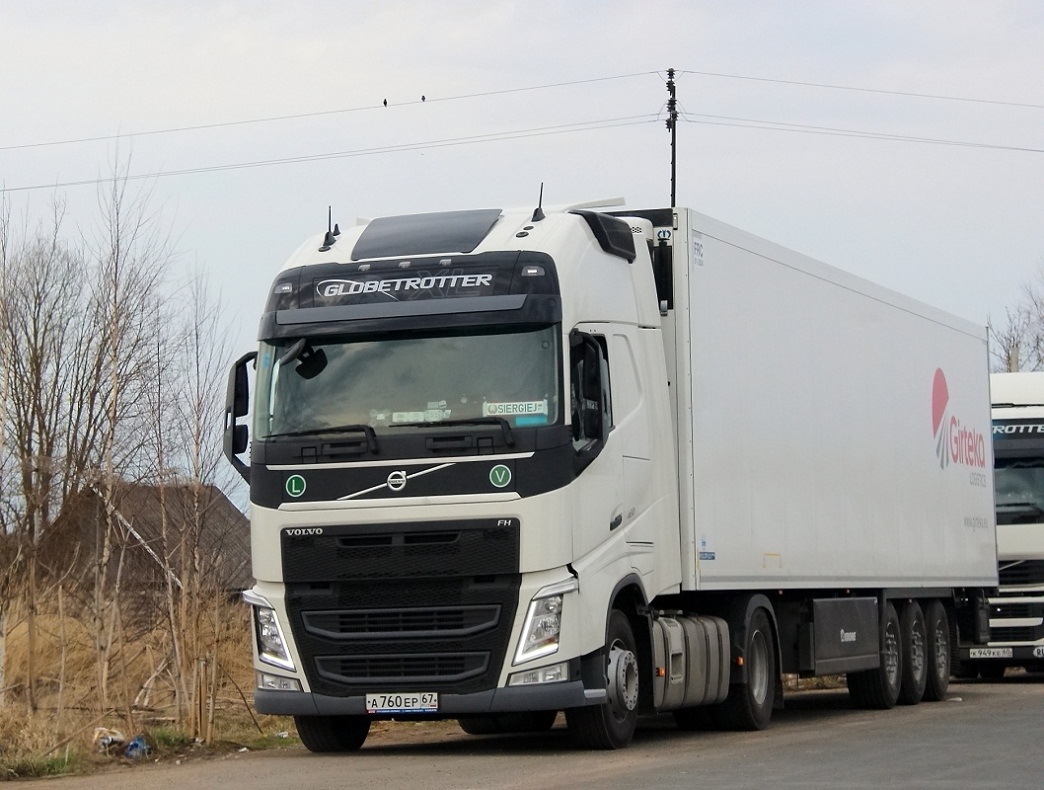 Смоленская область, № А 760 ЕР 67 — Volvo ('2012) FH.420