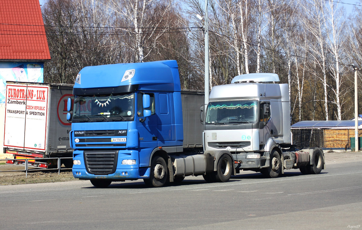 Киев, № АА 3380 КА — DAF XF105 FT