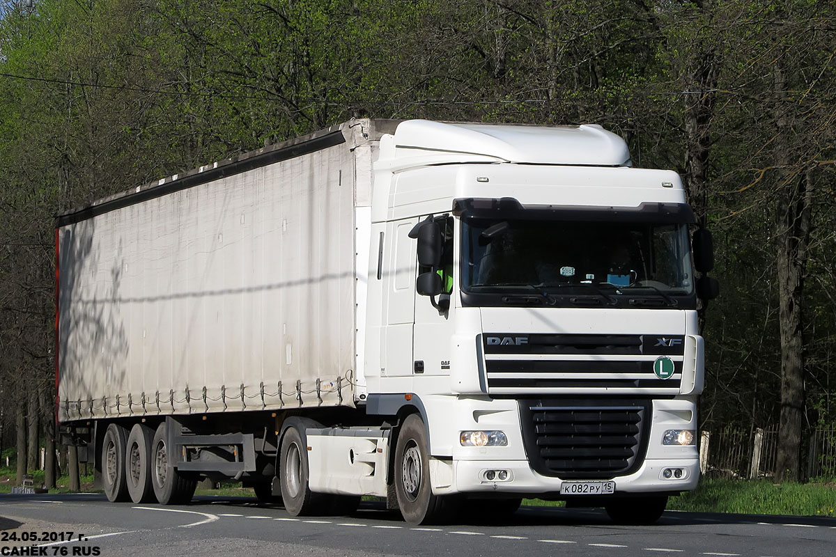 Северная Осетия, № К 082 РУ 15 — DAF XF105 FT