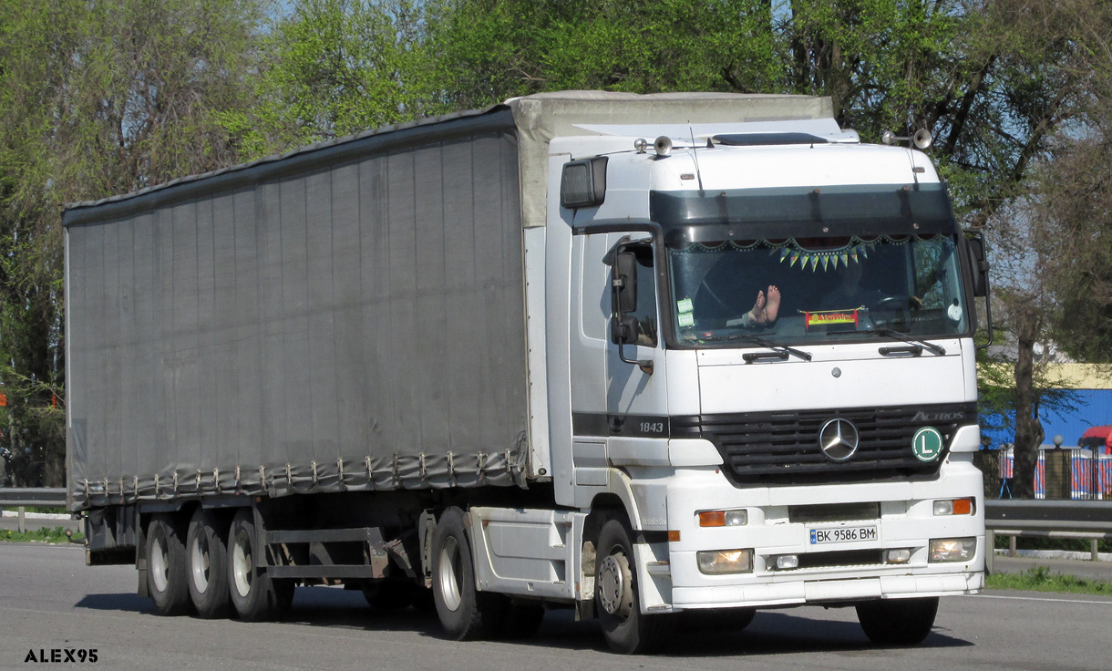 Ровненская область, № ВК 9586 ВМ — Mercedes-Benz Actros ('1997) 1843