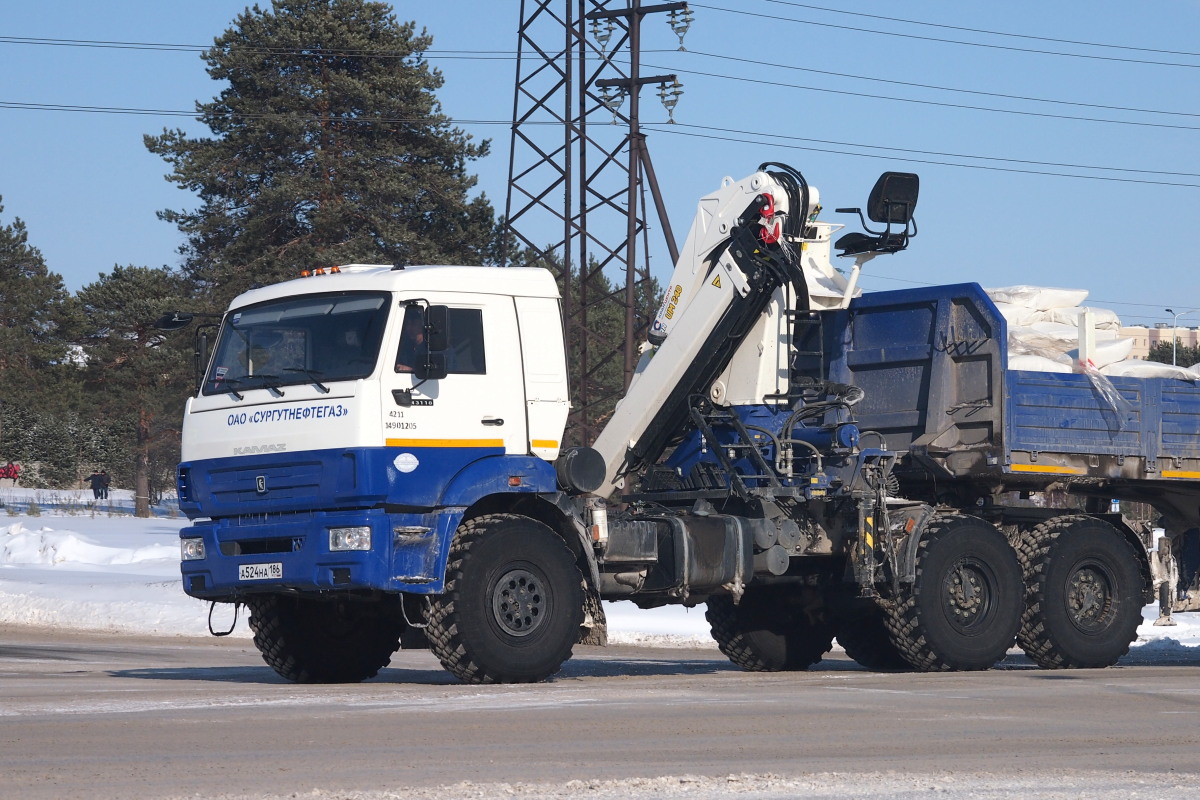 Ханты-Мансийский автоном.округ, № А 524 НА 186 — КамАЗ-43118-46