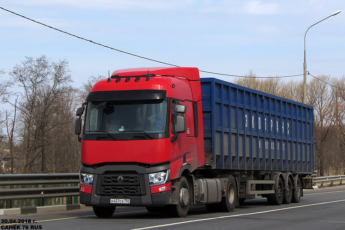 Московская область, № Е 437 СК 750 — Renault T-Series ('2013)