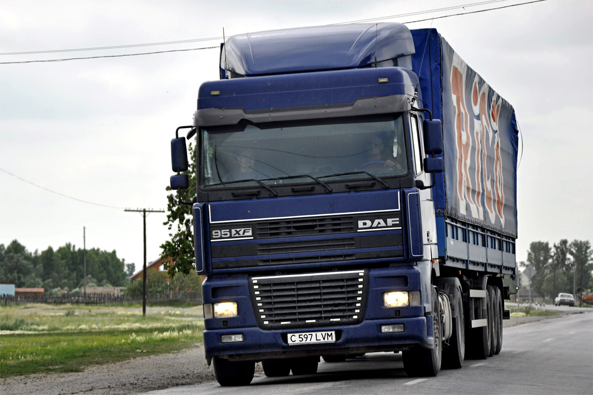 Акмолинская область, № C 597 LVM — DAF 95XF FT