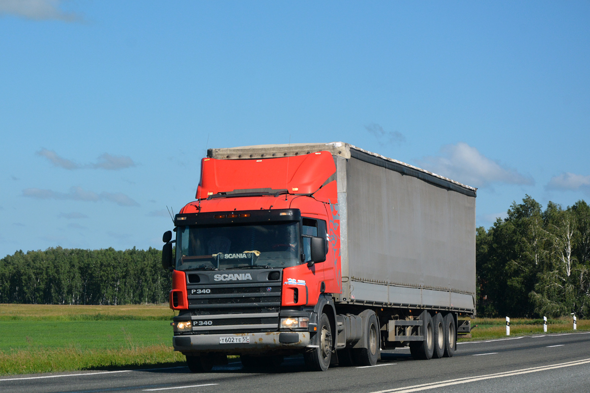 Омская область, № Т 602 ТЕ 55 — Scania ('2004) P340