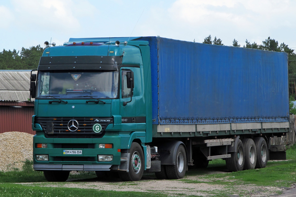 Сумская область, № ВМ 4186 ВА — Mercedes-Benz Actros ('1997) 1840