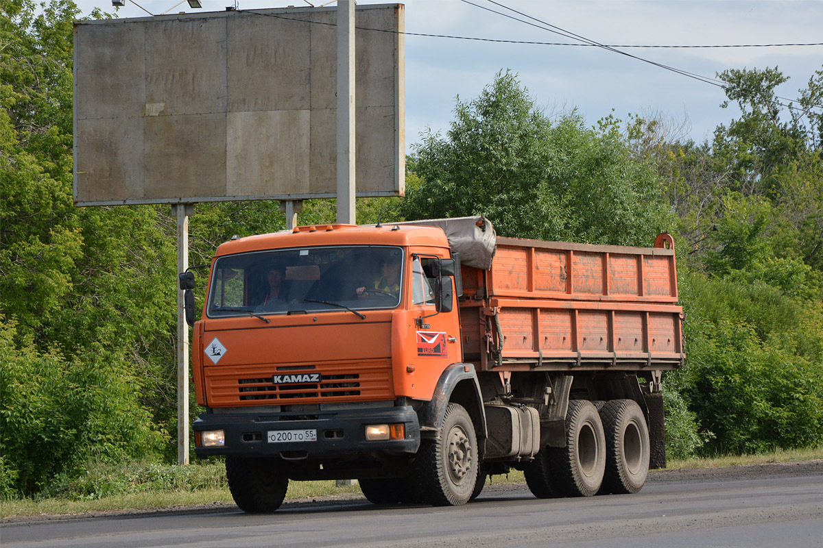 Омская область, № О 200 ТО 55 — КамАЗ-65115-62