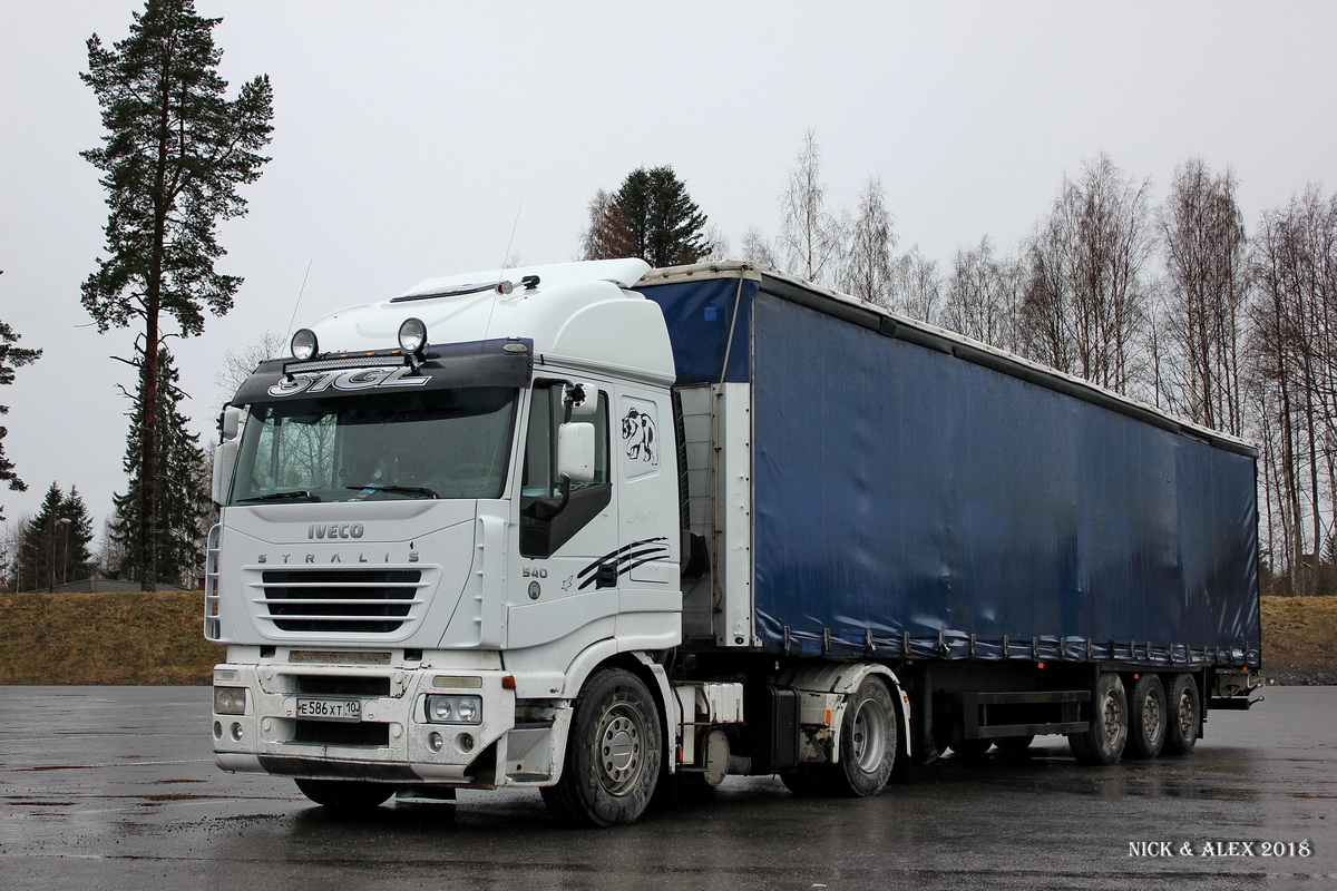 Карелия, № Е 586 ХТ 10 — IVECO Stralis ('2002) 540