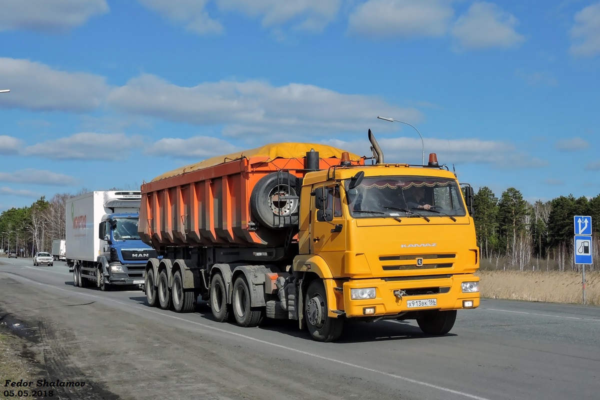 Ханты-Мансийский автоном.округ, № Х 913 ВК 186 — КамАЗ-65116-A4(23)