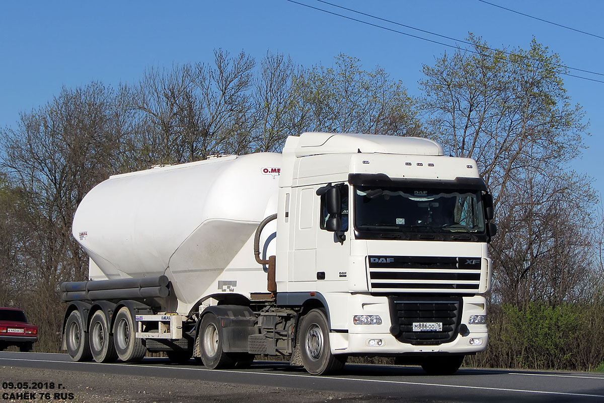 Ярославская область, № М 886 ОО 76 — DAF XF105 FT