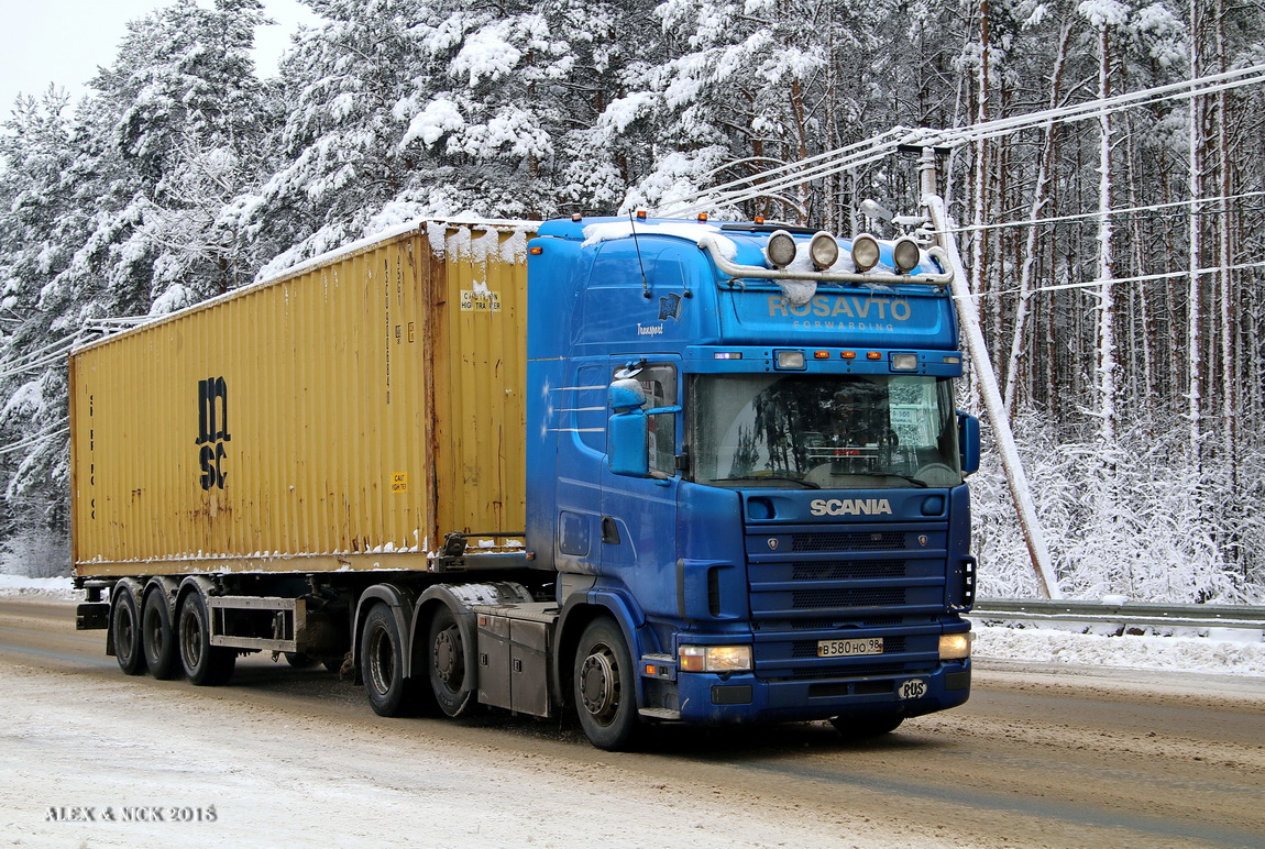 Санкт-Петербург, № В 580 НО 98 — Scania ('1996) R114L