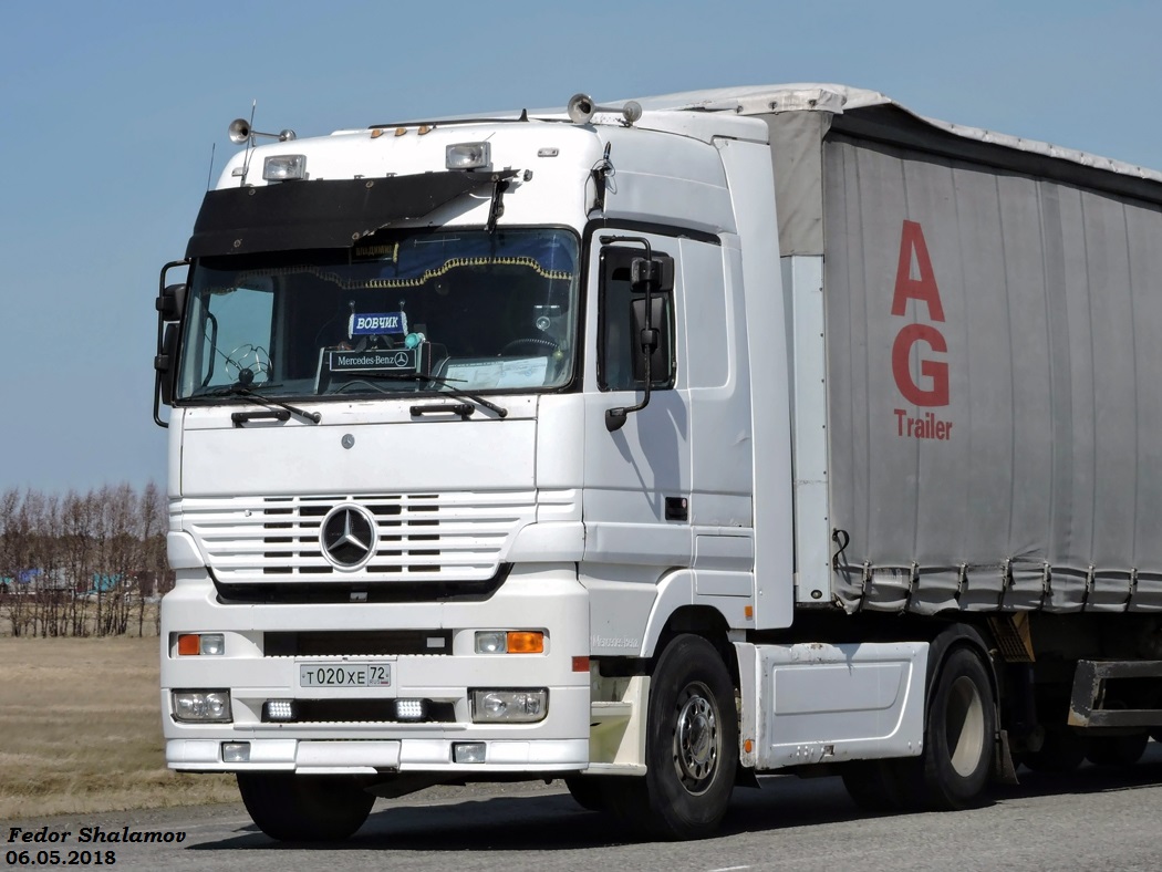 Тюменская область, № Т 020 ХЕ 72 — Mercedes-Benz Actros ('1997)