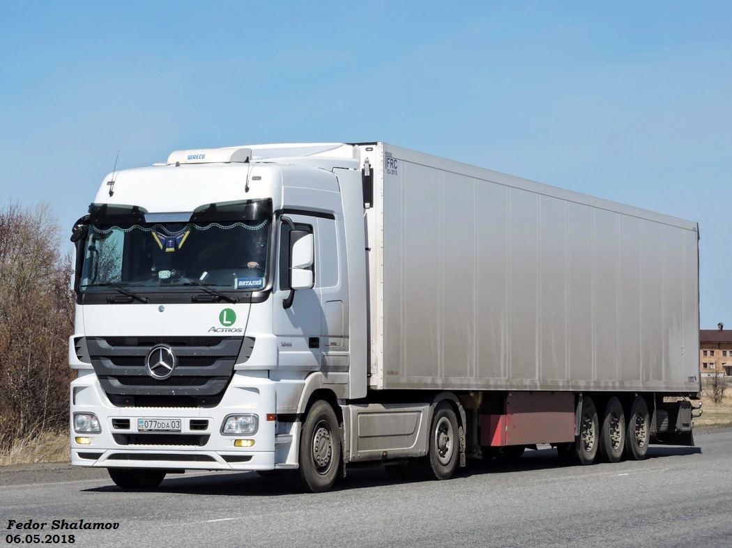 Акмолинская область, № 077 DDA 03 — Mercedes-Benz Actros ('2009) 1844