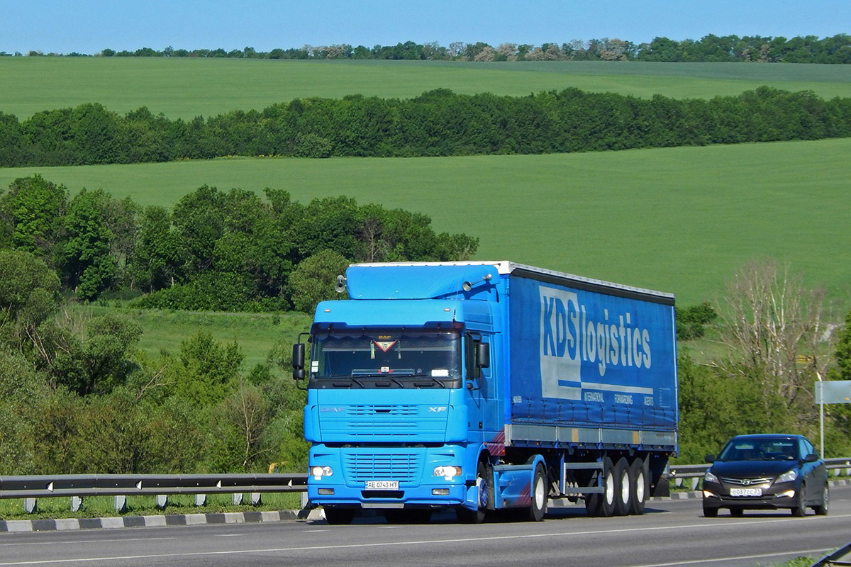 Днепропетровская область, № АЕ 0743 НТ — DAF XF95 FT