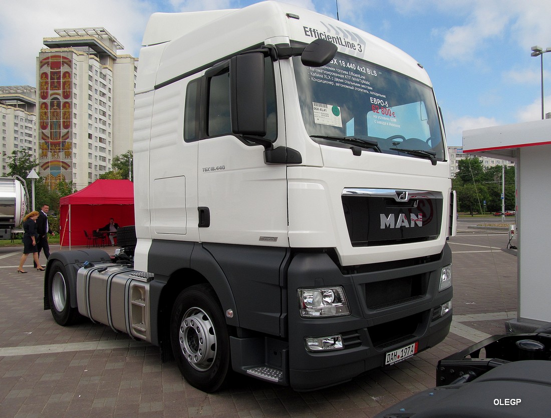 Германия, № DAH 197A — MAN TGX ('2007) 18.440; Минск — Выставка "БАМАП-2018"