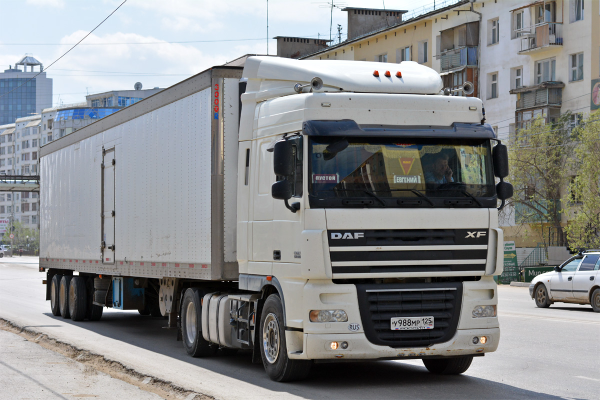 Приморский край, № У 988 МР 125 — DAF XF105 FT