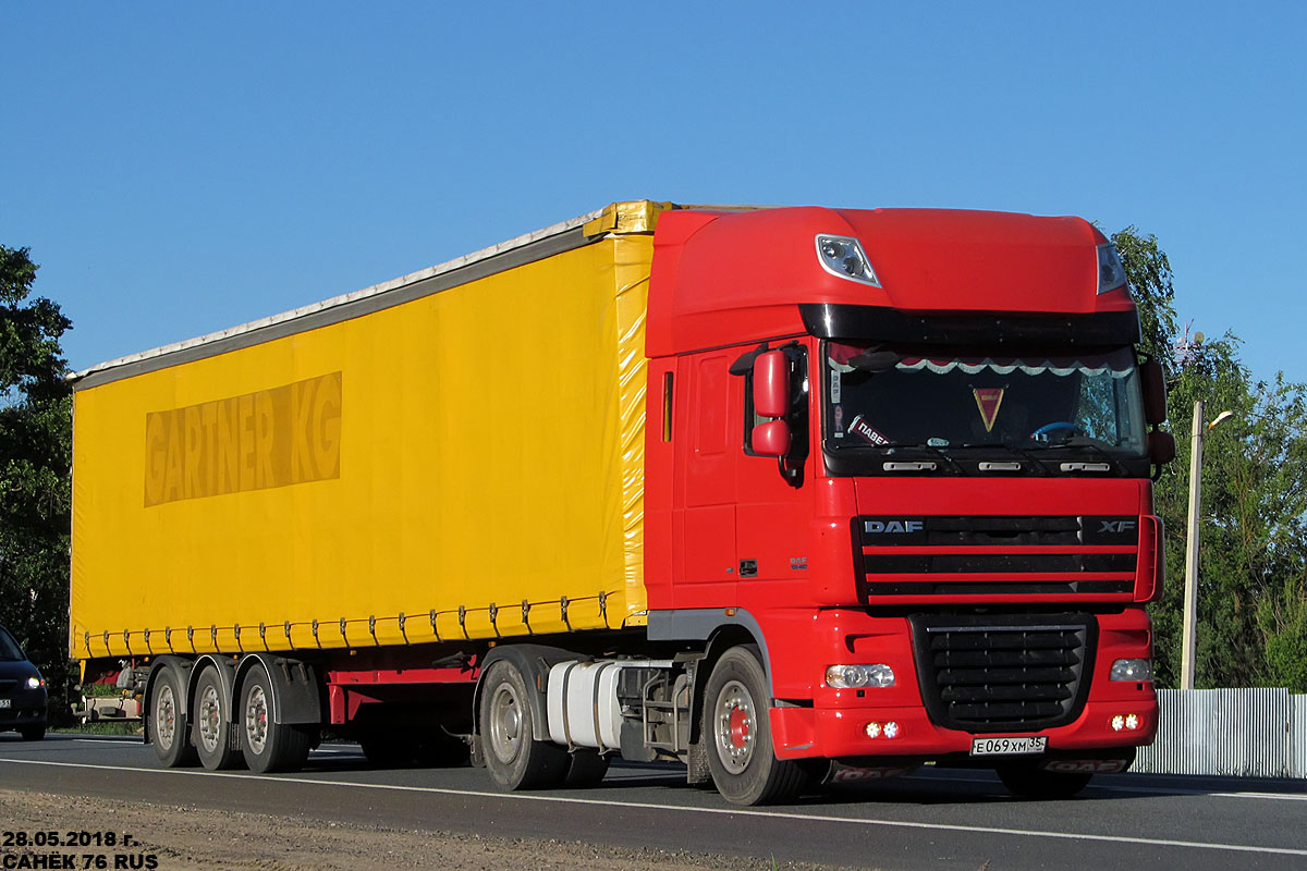 Вологодская область, № Е 069 ХМ 35 — DAF XF105 FT