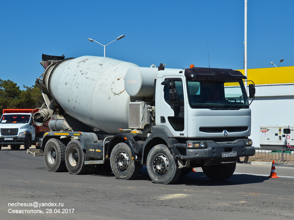 Севастополь, № А 212 НМ 92 — Renault Kerax