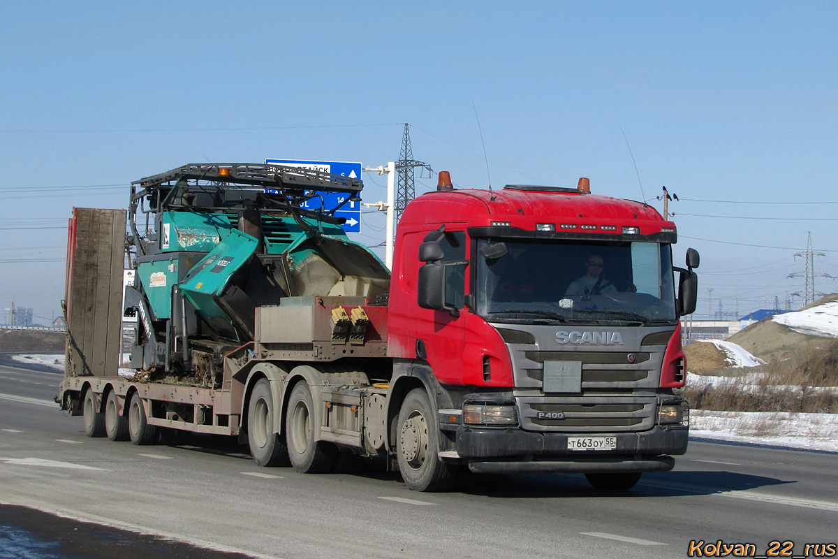 Омская область, № Т 663 ОУ 55 — Scania ('2011) P400