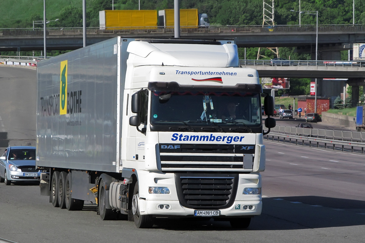 Житомирская область, № АМ 4981 СВ — DAF XF105 FT