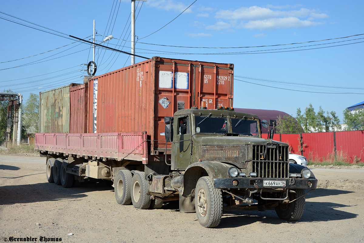 Саха (Якутия), № К 669 АУ 14 — КрАЗ-258Б1