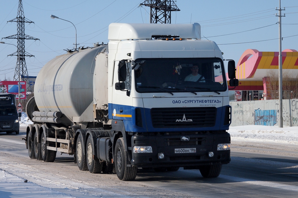 Ханты-Мансийский автоном.округ, № А 600 ВК 186 — МАЗ-6430B9