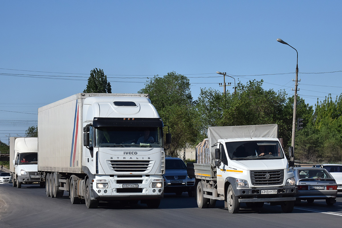 Волгоградская область, № Р 021 РН 34 — IVECO Stralis ('2002) 430; Волгоградская область, № А 345 УР 134 — ГАЗ-C41R13