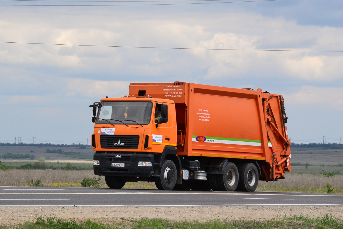 Волгоградская область, № В 170 СА 134 — МАЗ-6312B5