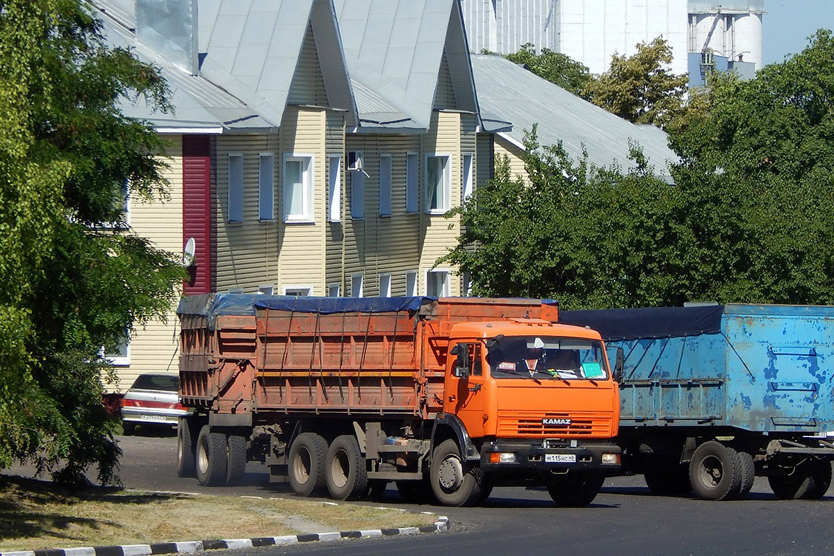 Липецкая область, № М 115 НС 48 — КамАЗ-65115-62