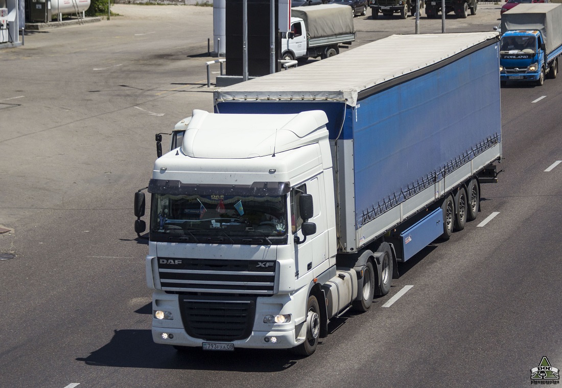 Жамбылская область, № 793 FXA 08 — DAF XF105 FTS