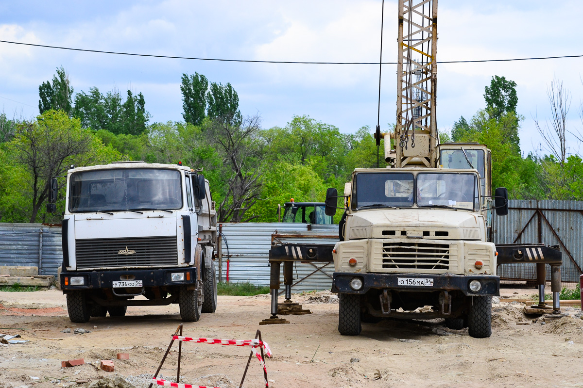 Волгоградская область, № У 736 СО 34 — МАЗ-555102; Волгоградская область, № О 156 МА 34 — КрАЗ-250К