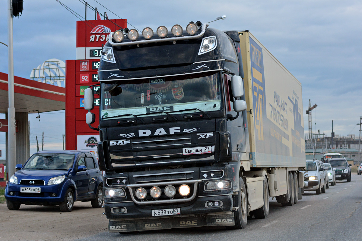 Хабаровский край, № Х 538 ТО 47 — DAF XF105 FT