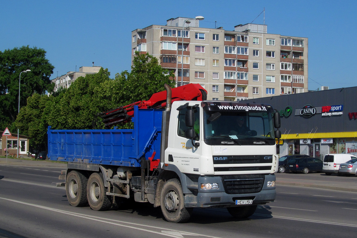 Литва, № HCV 193 — DAF CF85 FAT