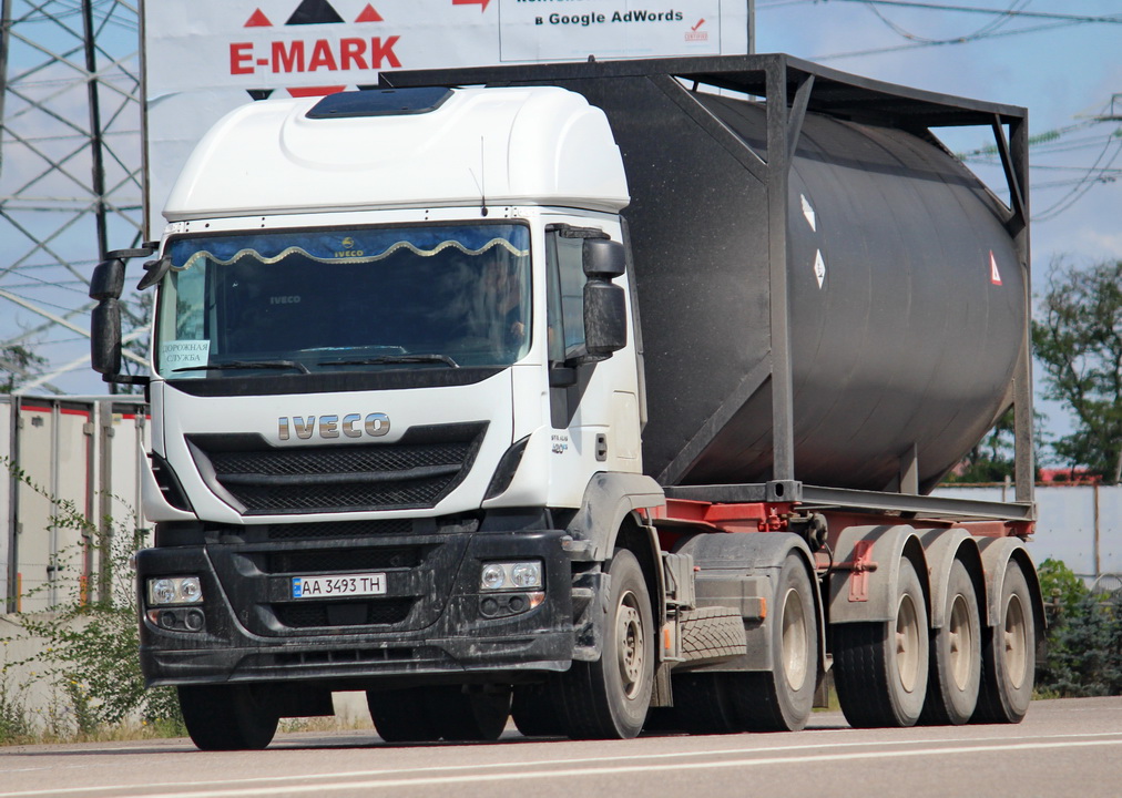 Киев, № АА 3493 ТН — IVECO Stralis ('2012) 420