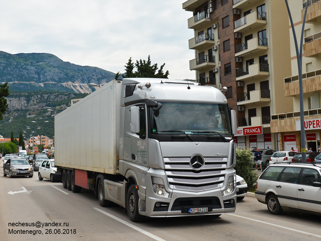 Черногория, № KO BA219 — Mercedes-Benz Actros ('2011)