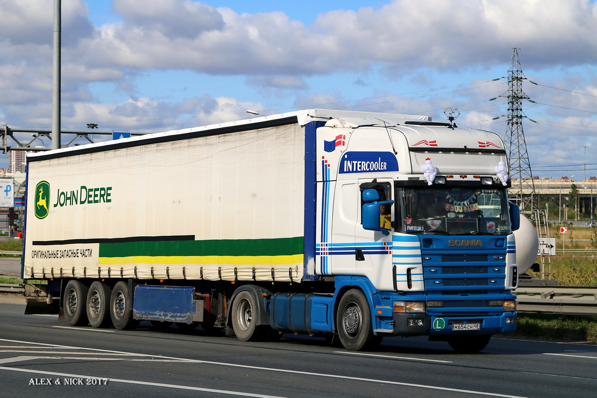 Липецкая область, № М 654 СН 48 — Scania ('1996) R124L